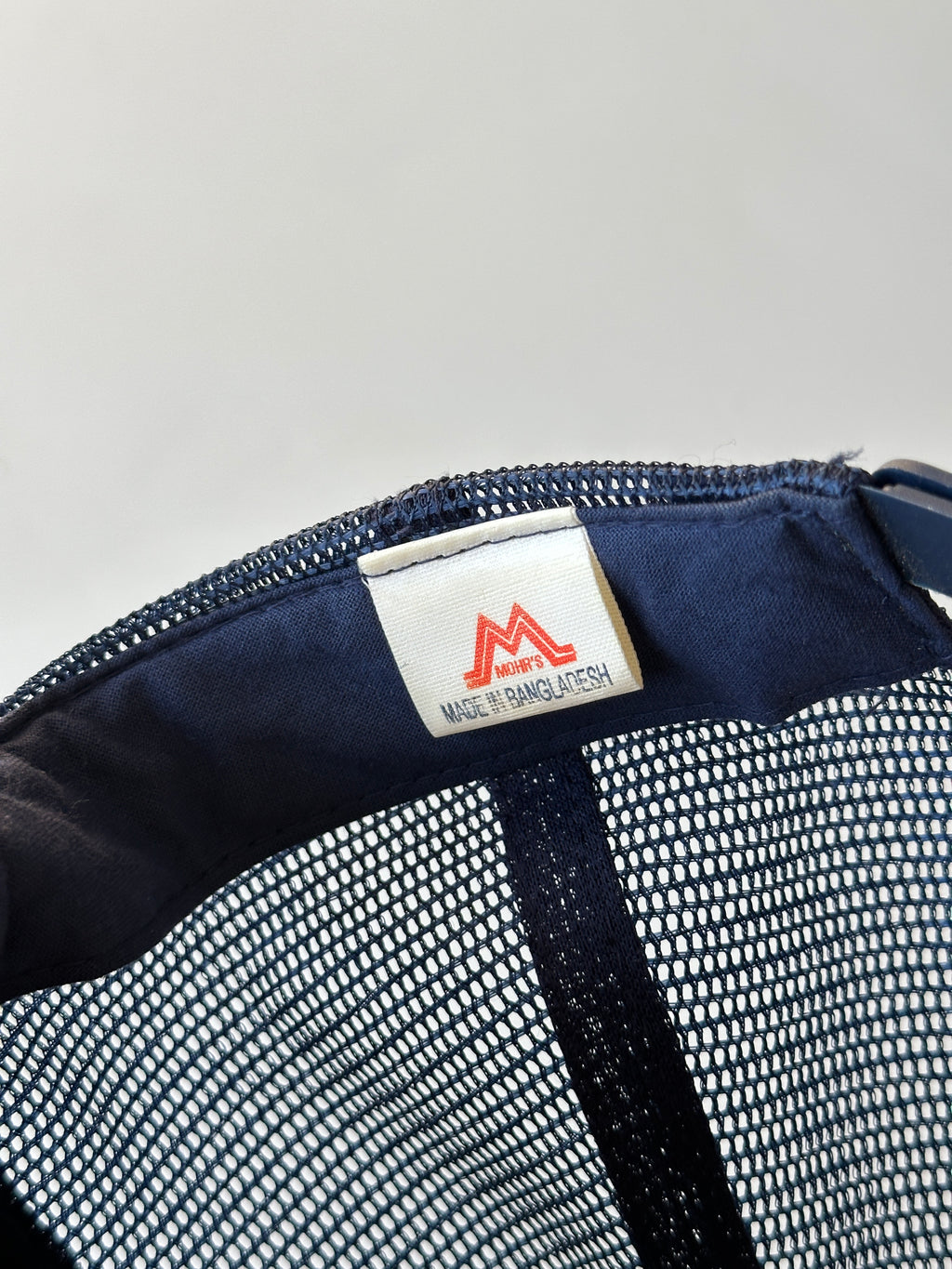 Navy Beatrice Cheese Vintage Foam & Mesh SnapBack Trucker Cap