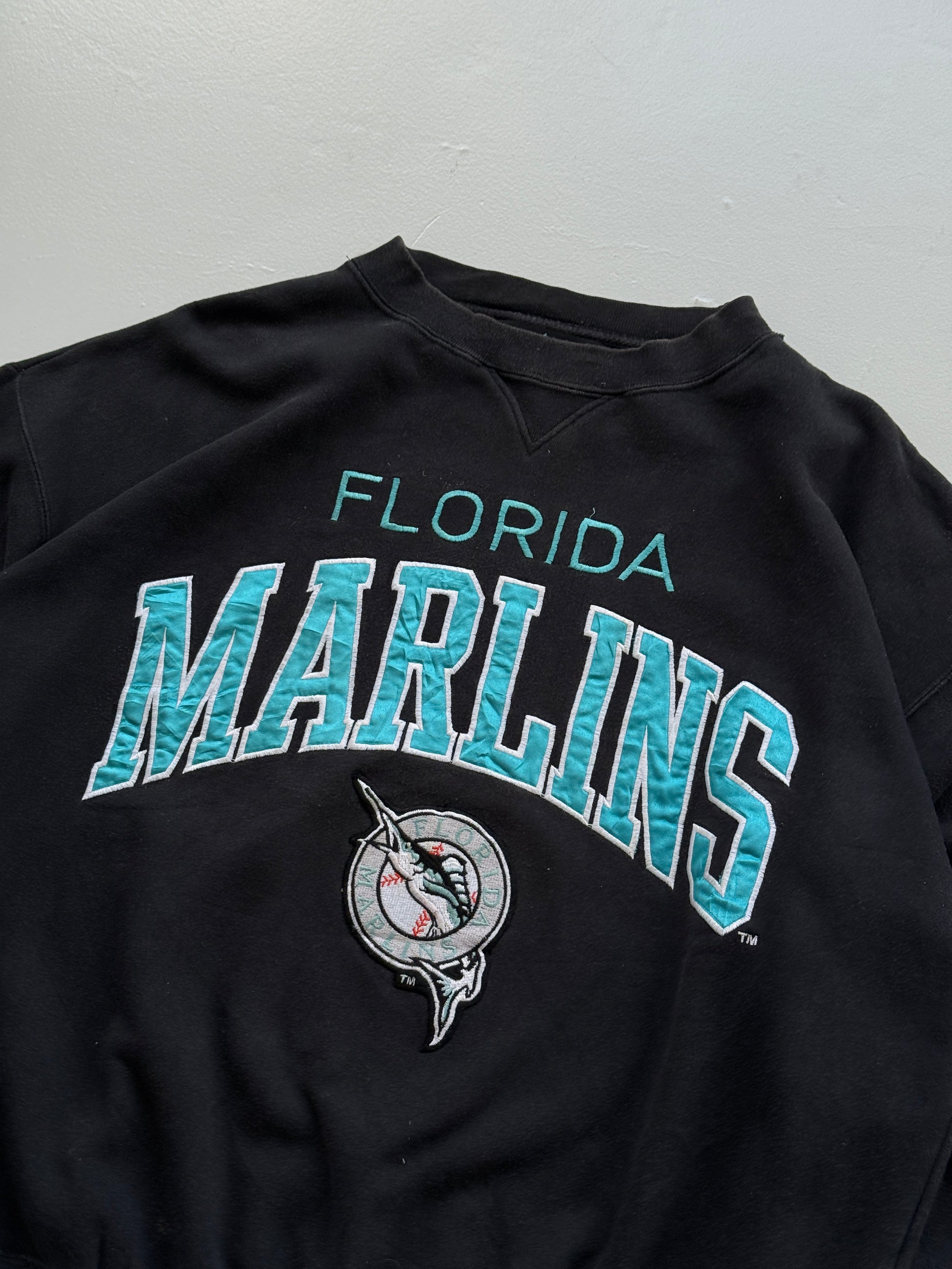 Logo Athletic Florida Marlins 90's Vintage MLB Sweatshirt - XL
