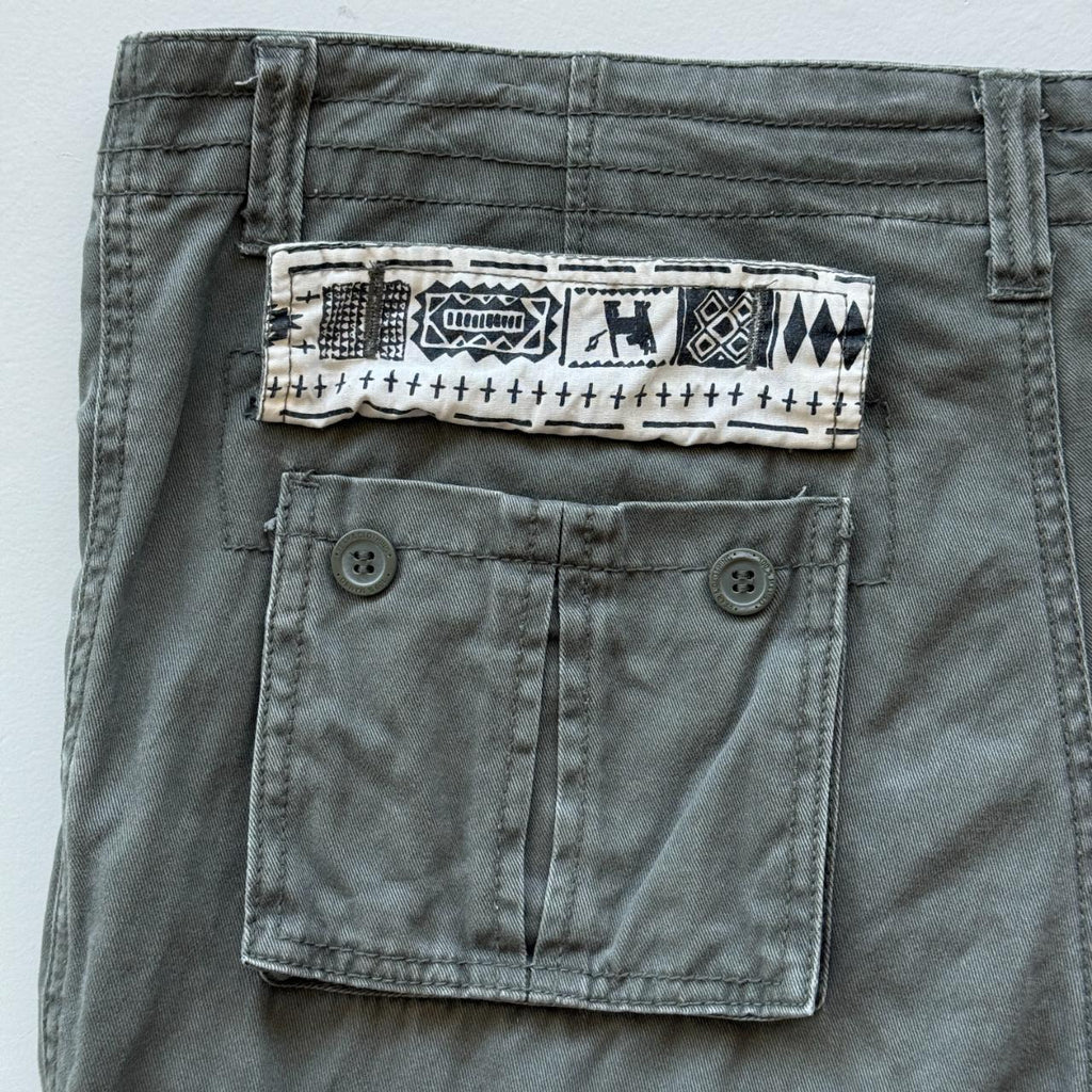 Vintage 90s Mambo Surfwear Cargo Green Pants - 36” x 29”
