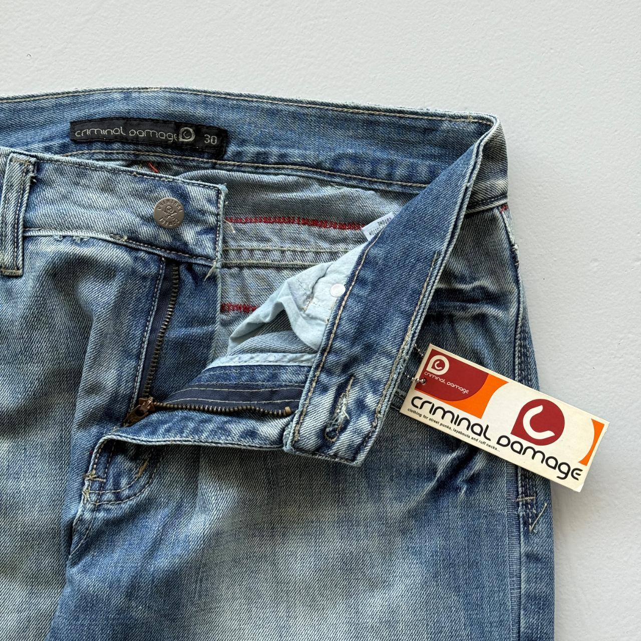 Blue Criminal Damage Denim Y2K Vintage 00s Jeans - 31” x 31”