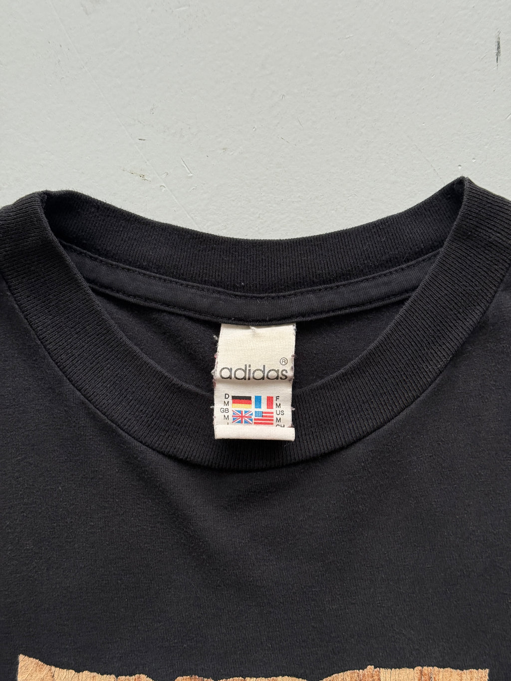 Black Rare Adidas Basketball 00's Vintage Graphic T-Shirt - Medium