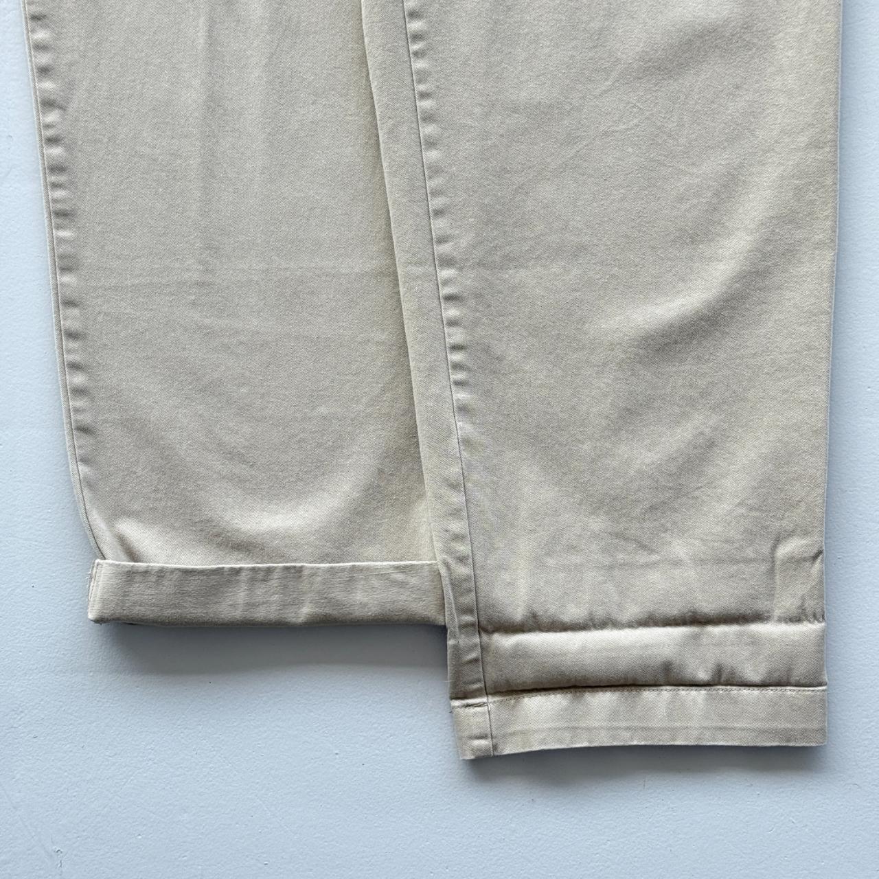 Tommy Hilfiger Cream Wide Leg 90's Vintage Chino Trousers - 36” x 27”