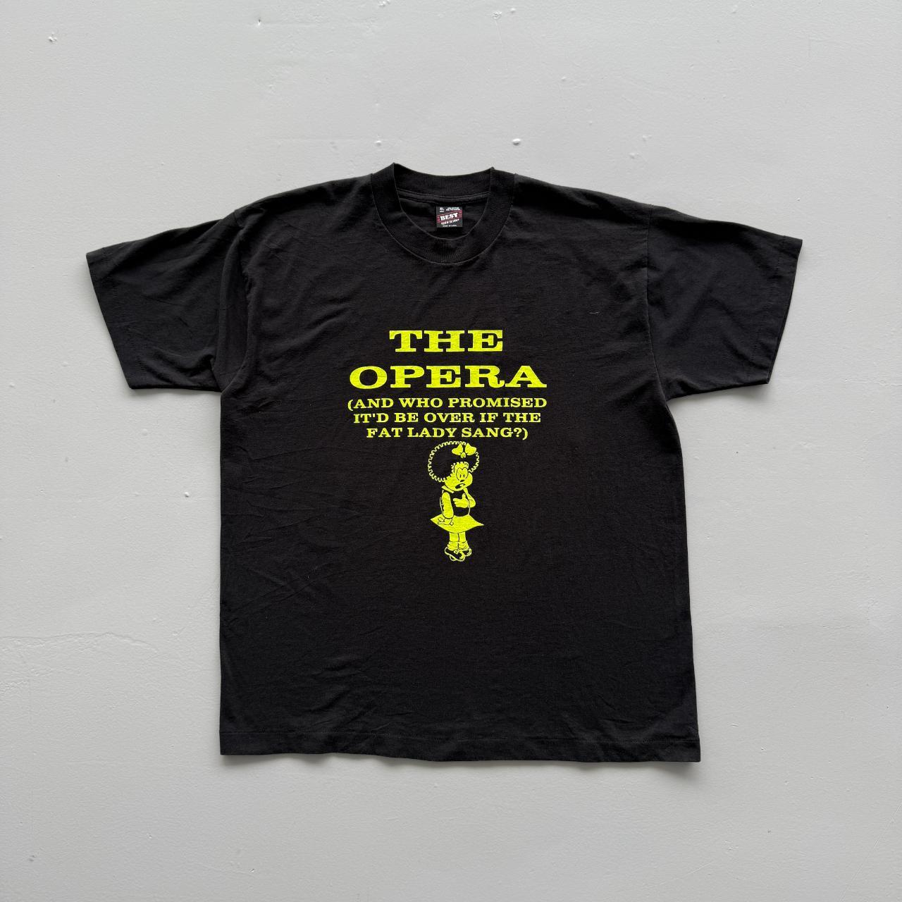 Black The Opera Vintage 90s T-shirt - XL