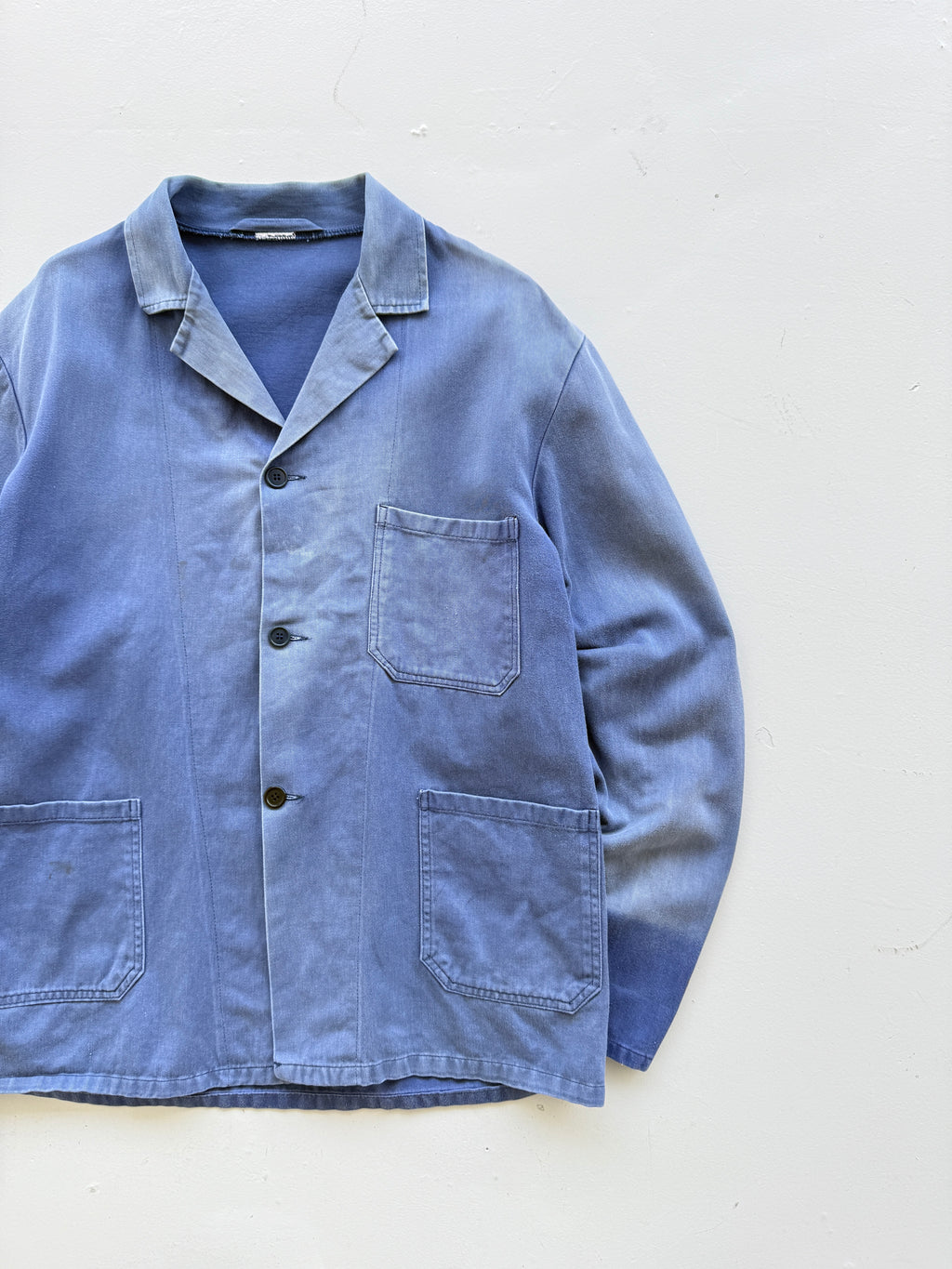 Faded Blue French Vintage Workwear Chore Jacket CH369 - XL