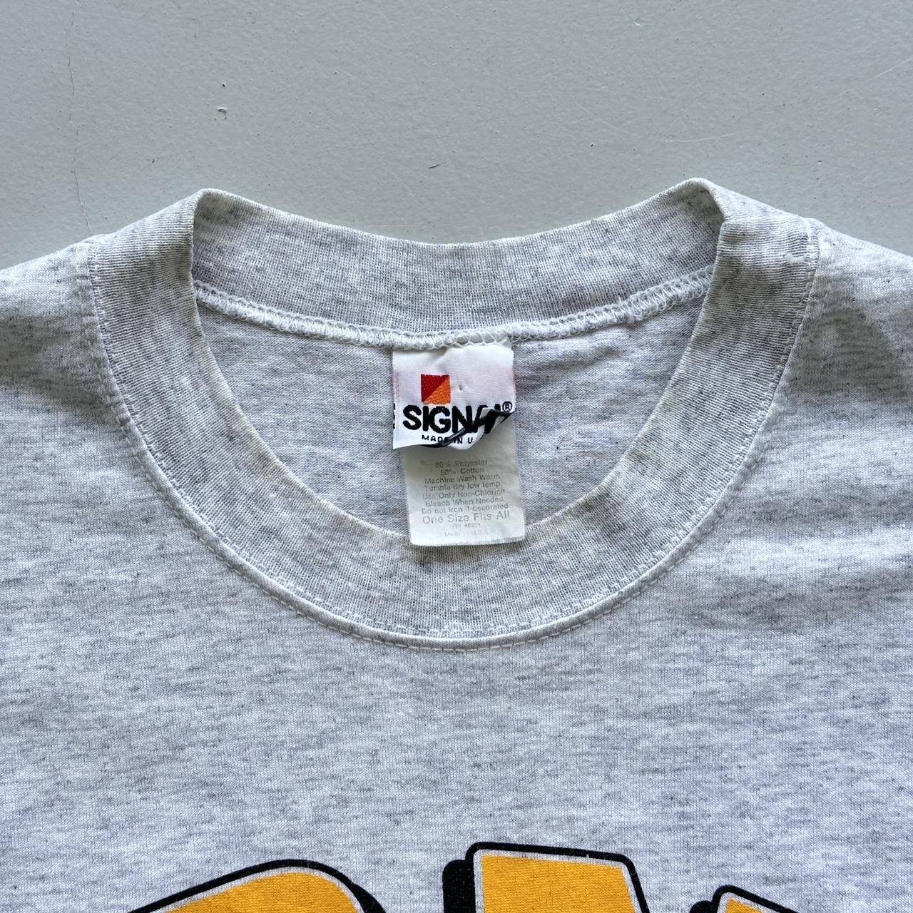 Grey Army 90s Vintage Cropped T-shirt - Large