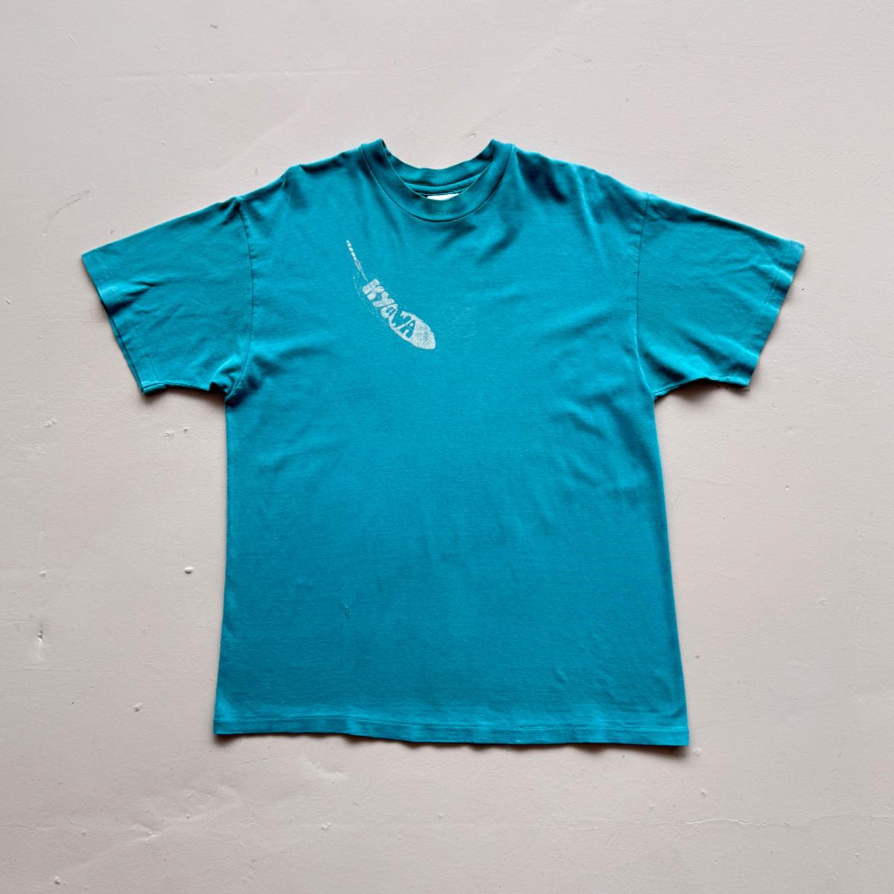 Blue Surfer 90s Vintage Graphic Surf T-Shirt - Medium