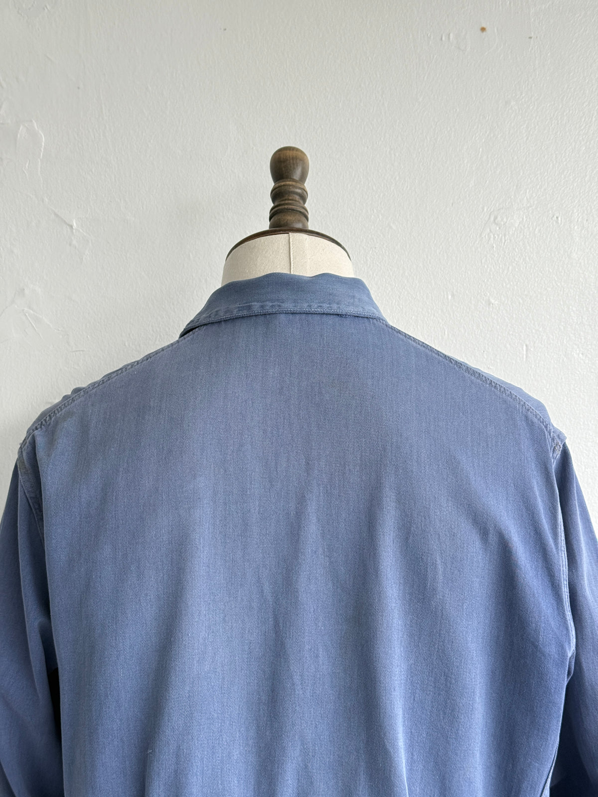 Thrashed Blue French 1950's Vintage Workwear Chore Jacket CH535 - Medium