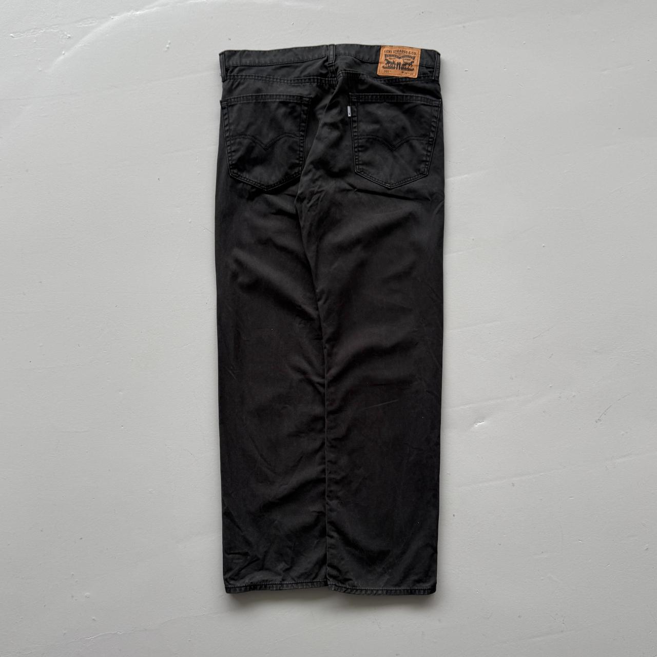 Black Levi's 505 Denim Straight Leg 90's Vintage Jeans - 36” x 30”