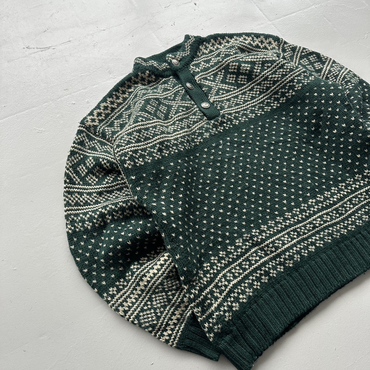 Green Tommy Hilfiger 90s Chunky Knit Jumper - Large