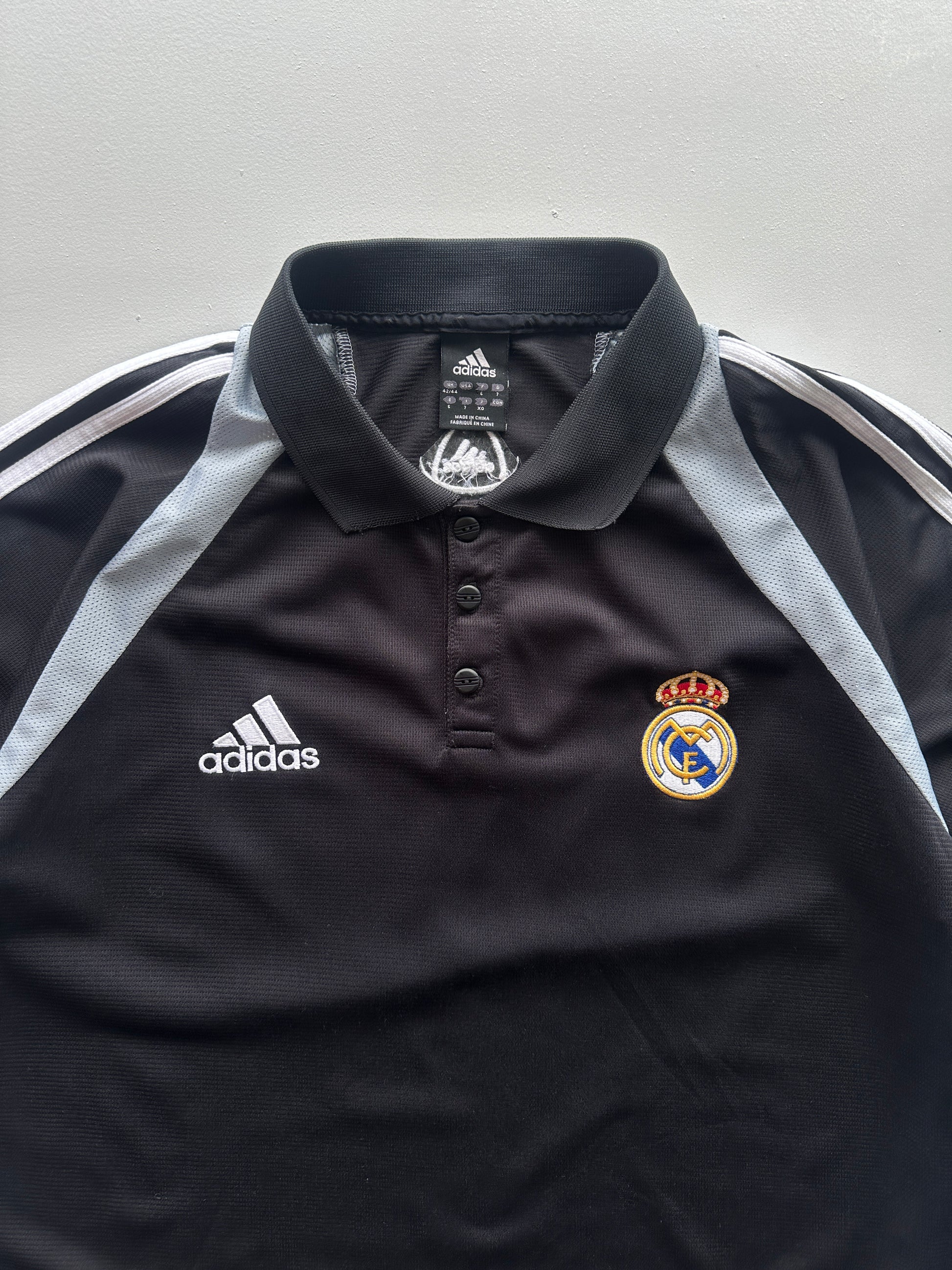 Adidas Real Madrid 2004 Vintage Football Polo Shirt - Medium