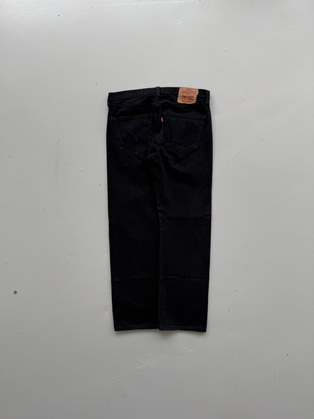 Black Levi's 501 00's Vintage Straight Leg Jeans - W34 x L30