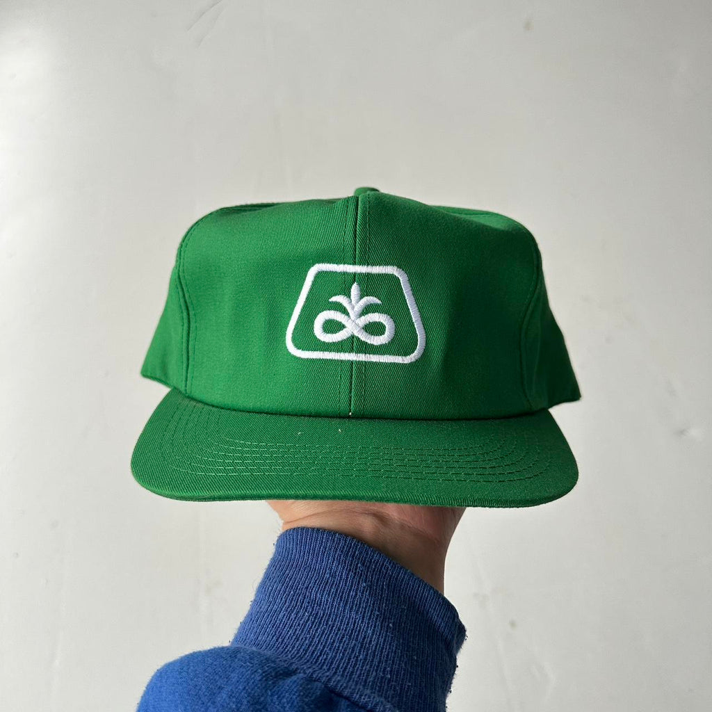 Green John Deere Western Vintage Cotton SnapBack Trucker Cap