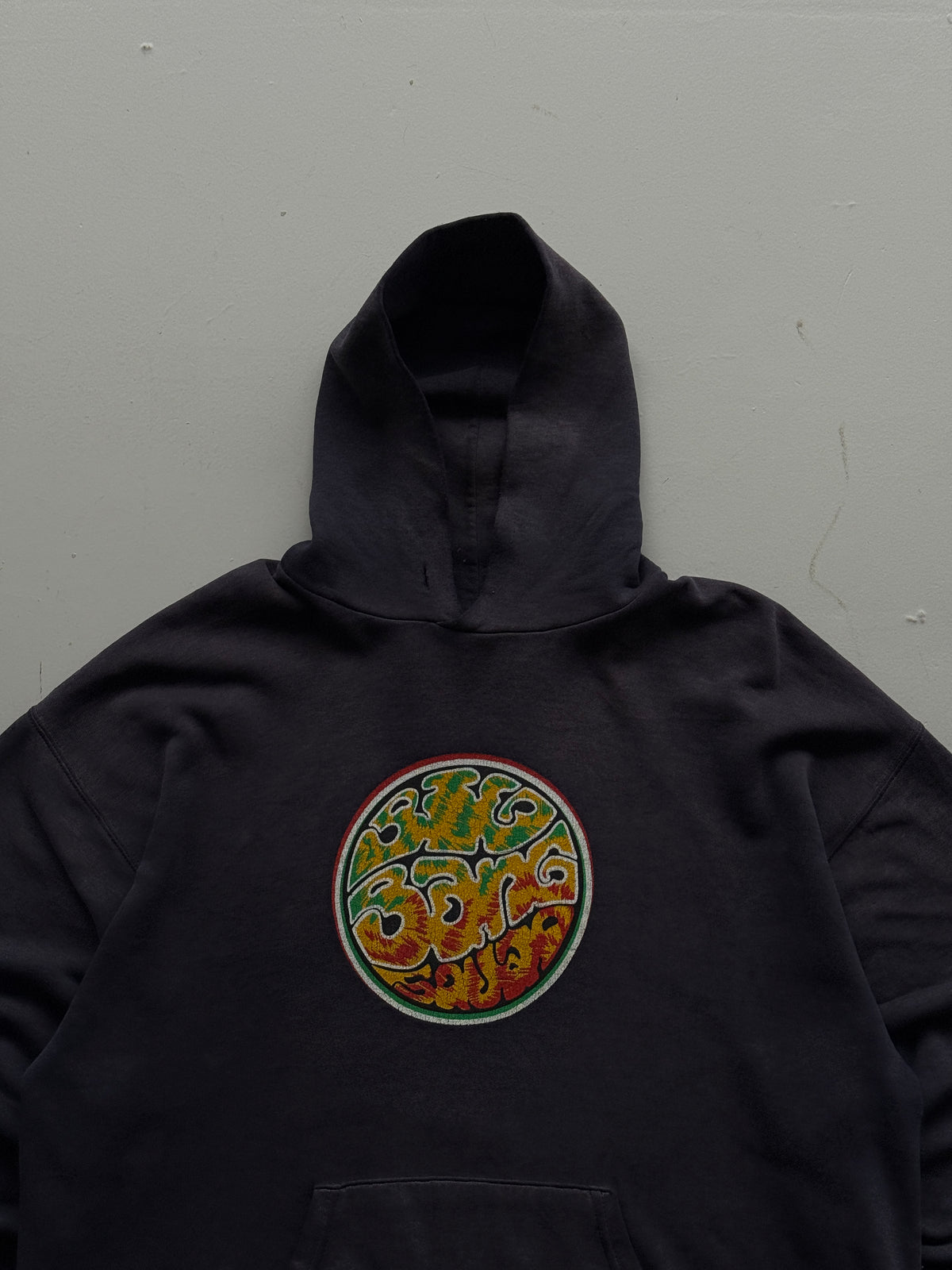 Big Bang Faded Graphic 90's Vintage Hoodie - XL
