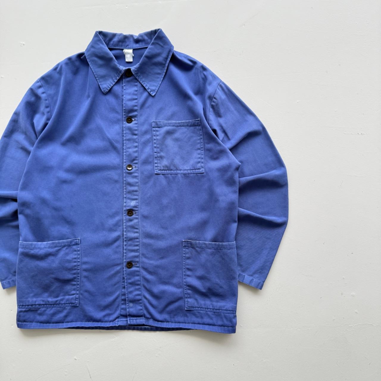 Blue French Workwear 80’s Vintage Chore Jacket - Medium