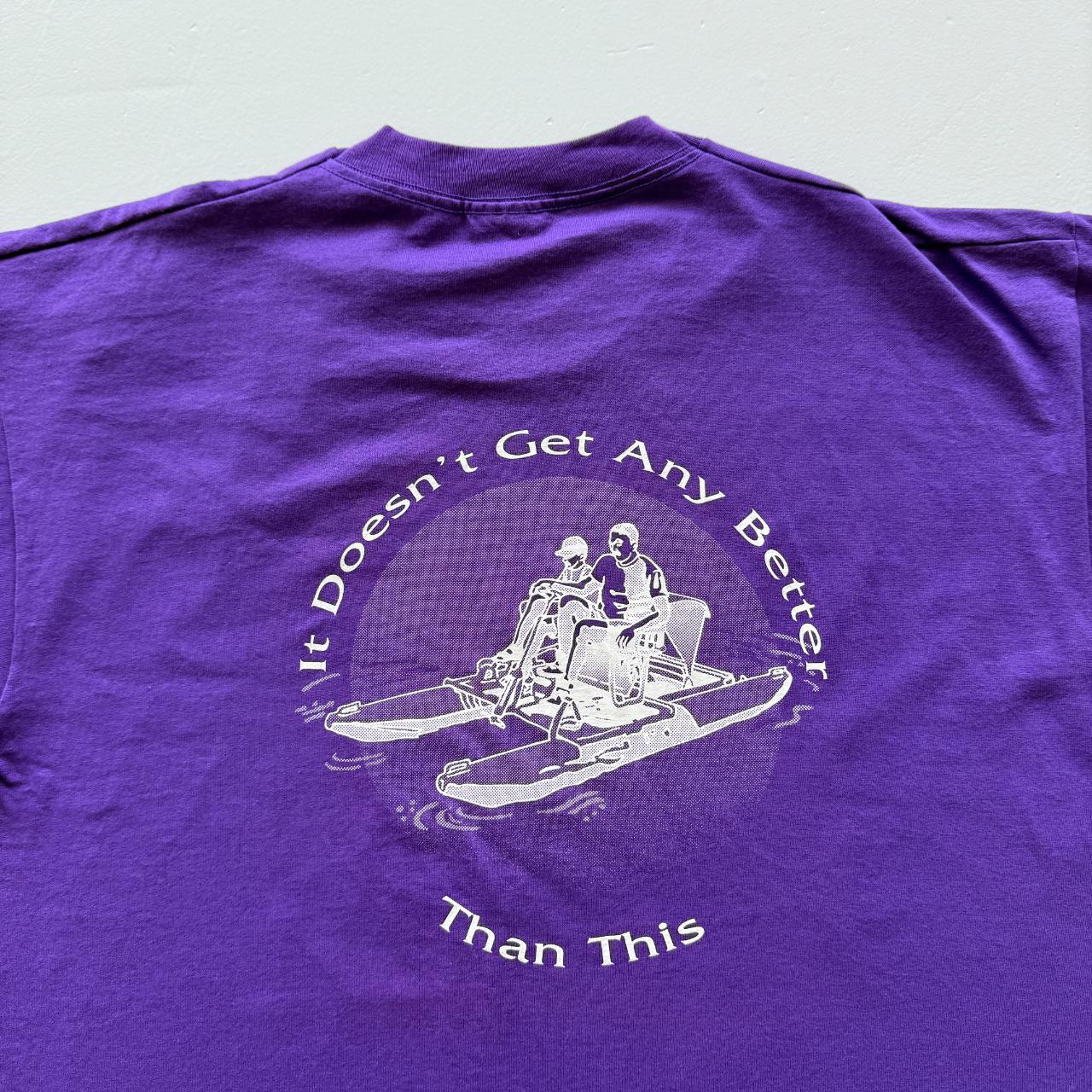 Purple Bedico Bayou Vintage 90s T-shirt - XL