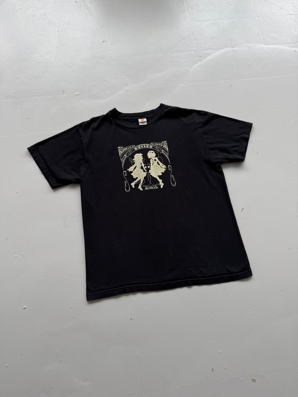 Black Komeiji Satori 00's Vintage Anime Graphic Gamer T-Shirt - Large