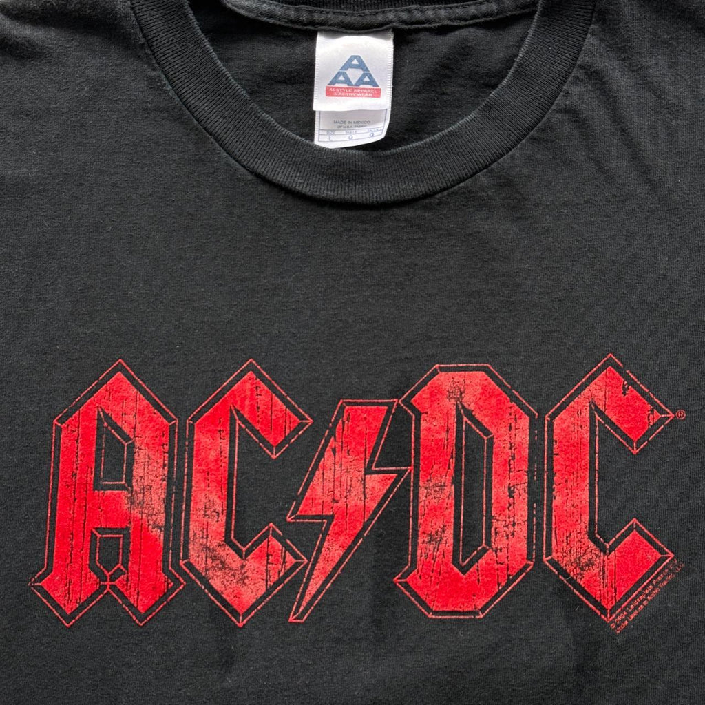 Black AC/DC Vintage 00s T-shirt - Large