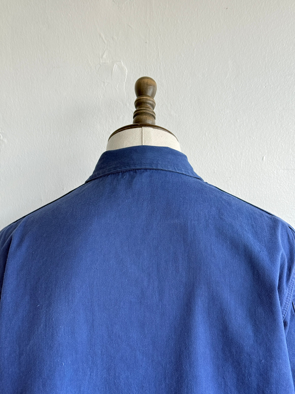 Blue French 1950s/60s Vintage Workwear Chore Jacket CH501 - Large