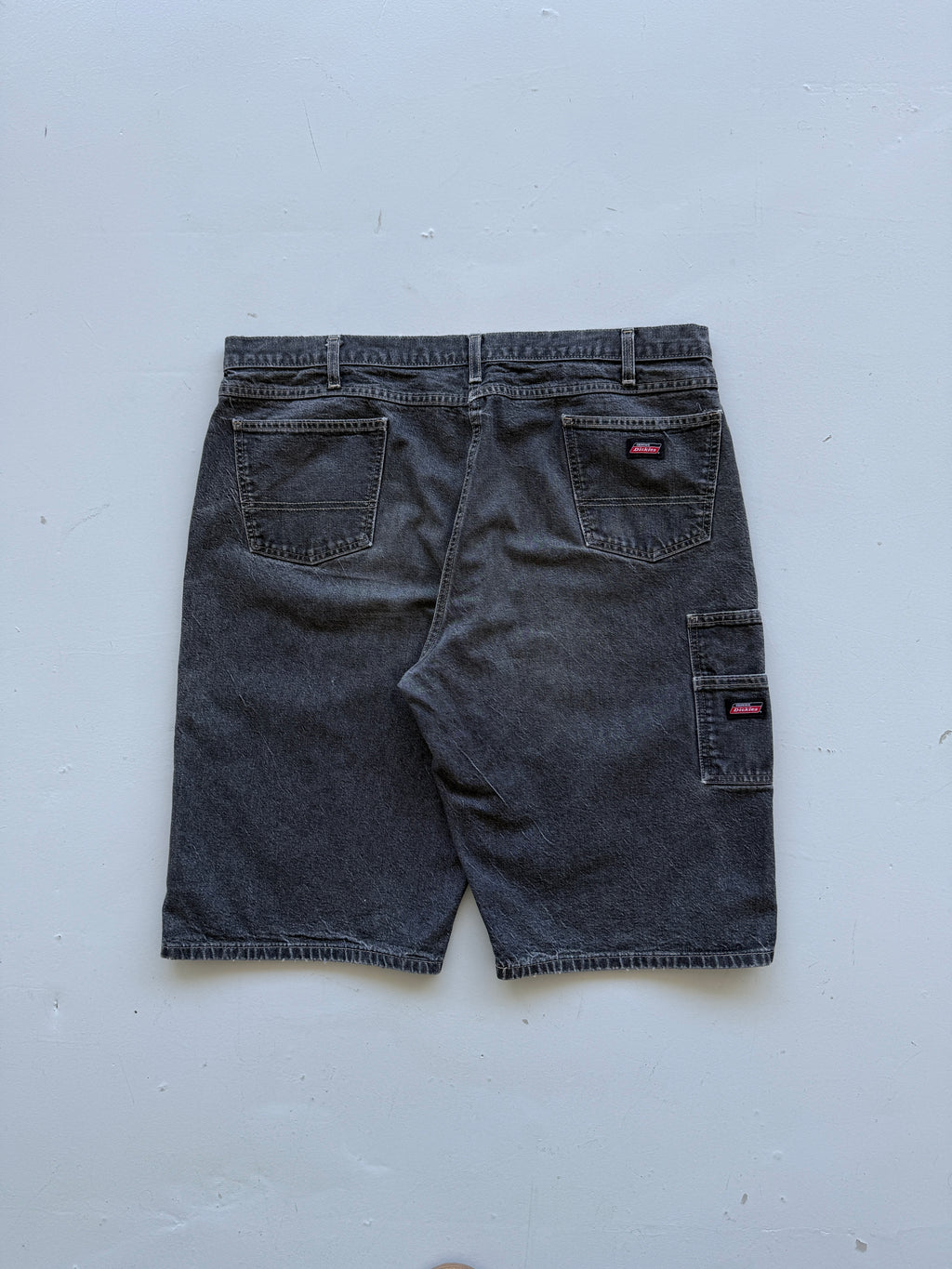 Grey Dickies 00's Vintage Denim Workwear Jean Shorts - W42 x L13