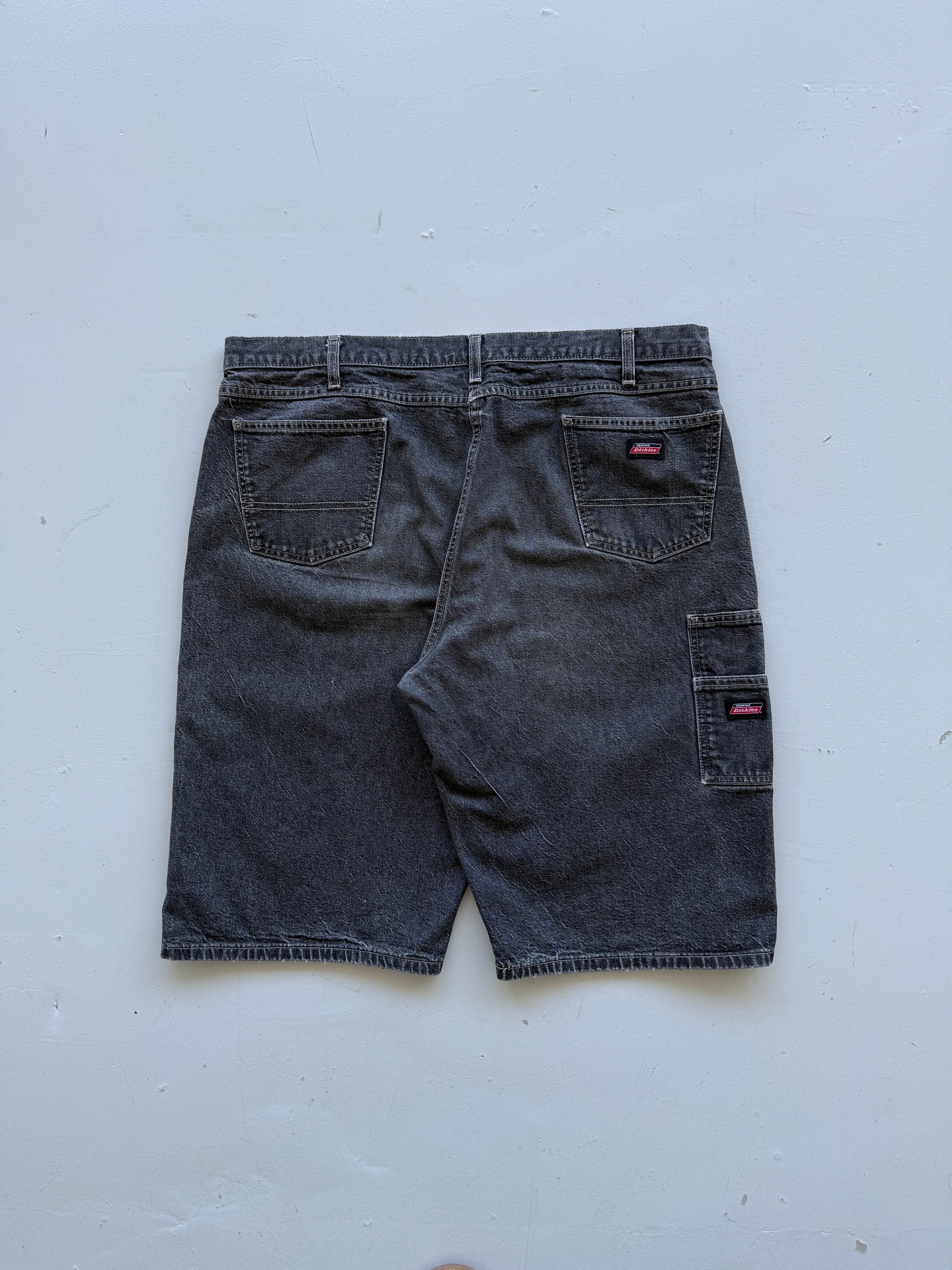 Grey Dickies 00's Vintage Denim Workwear Jean Shorts - W42 x L13