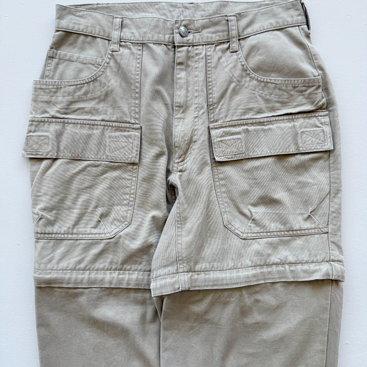 Vintage 90s Cream Zip-0ff Cargo Pants - 29” x 28”