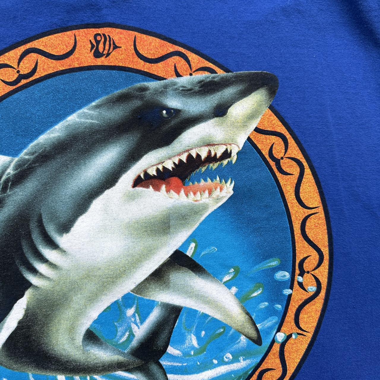 Blue No Surf Shark 00s T-shirt - XL