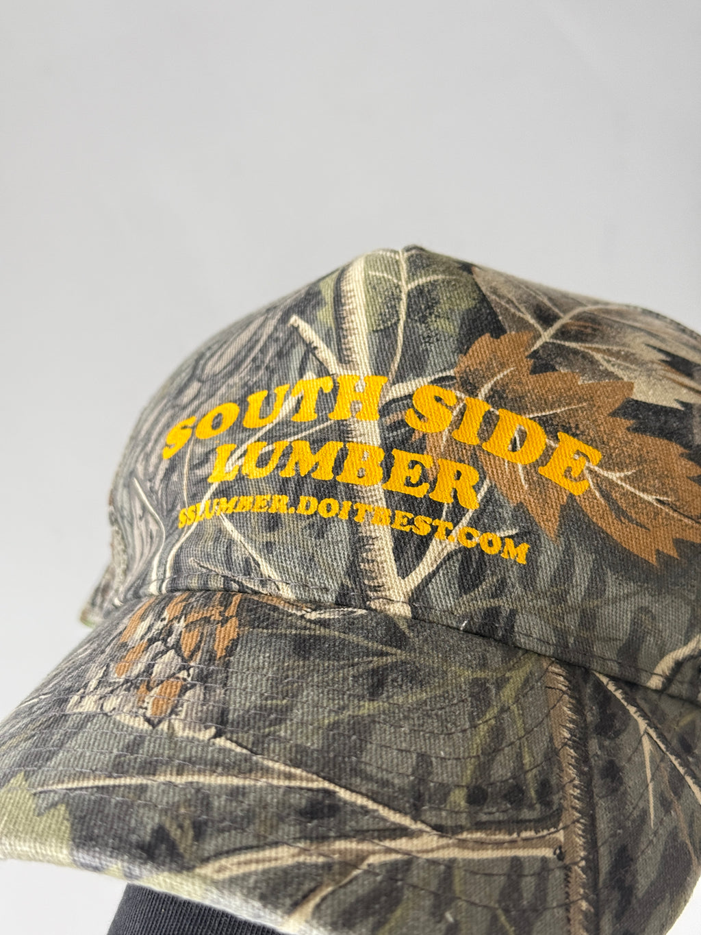 Green Camo South Side Lumber Vintage Cotton SnapBack Trucker Cap
