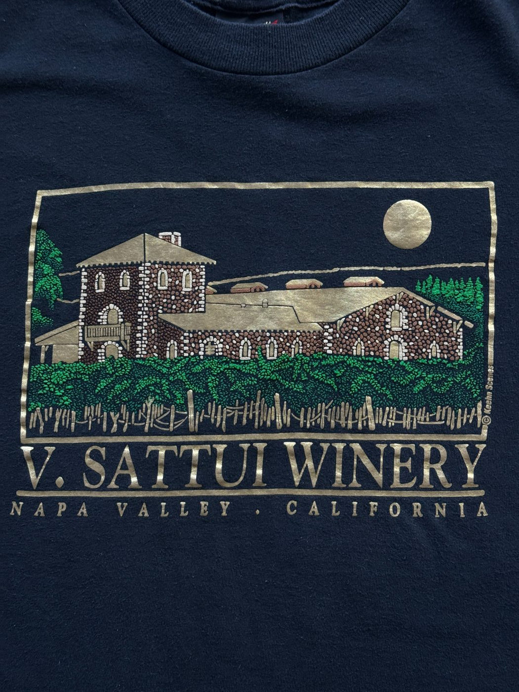 Winery Napa Valley Made in USA Vintage Single Stitch T-Shirt - Small