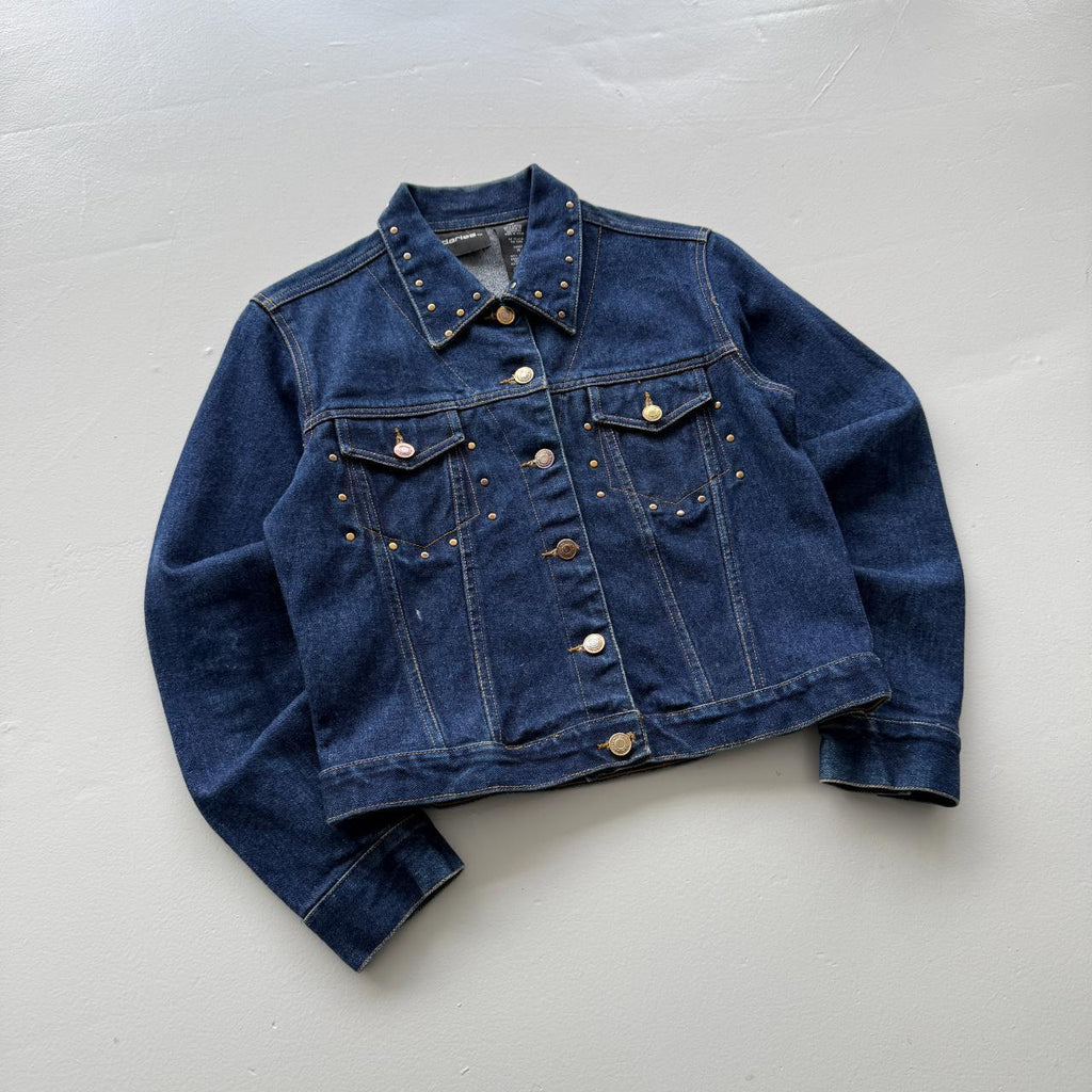 Boundaries Studded Denim Vintage Y2K Jacket - Womens Size 8