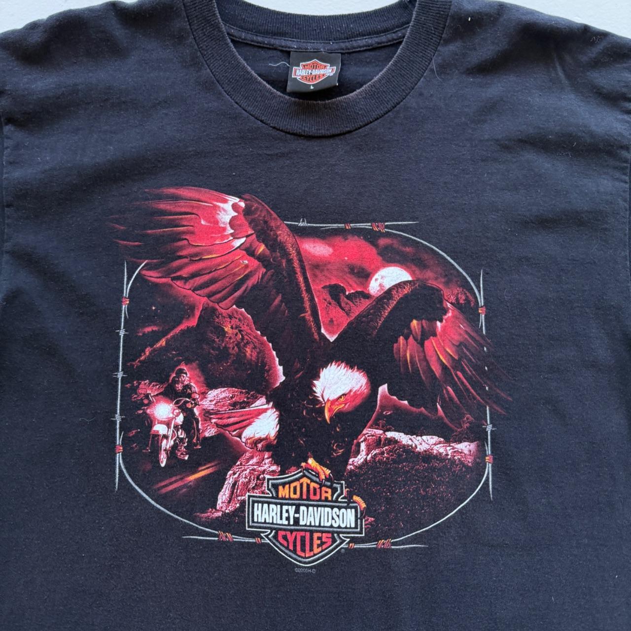 Black Harley Davidson 90s Vintage Graphic T-shirt - Large