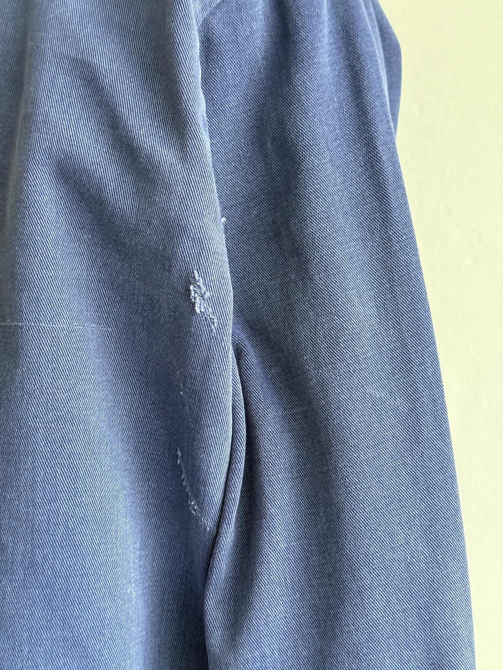 Thrashed Blue French 80's Vintage Workwear Chore Jacket CH562 - Medium