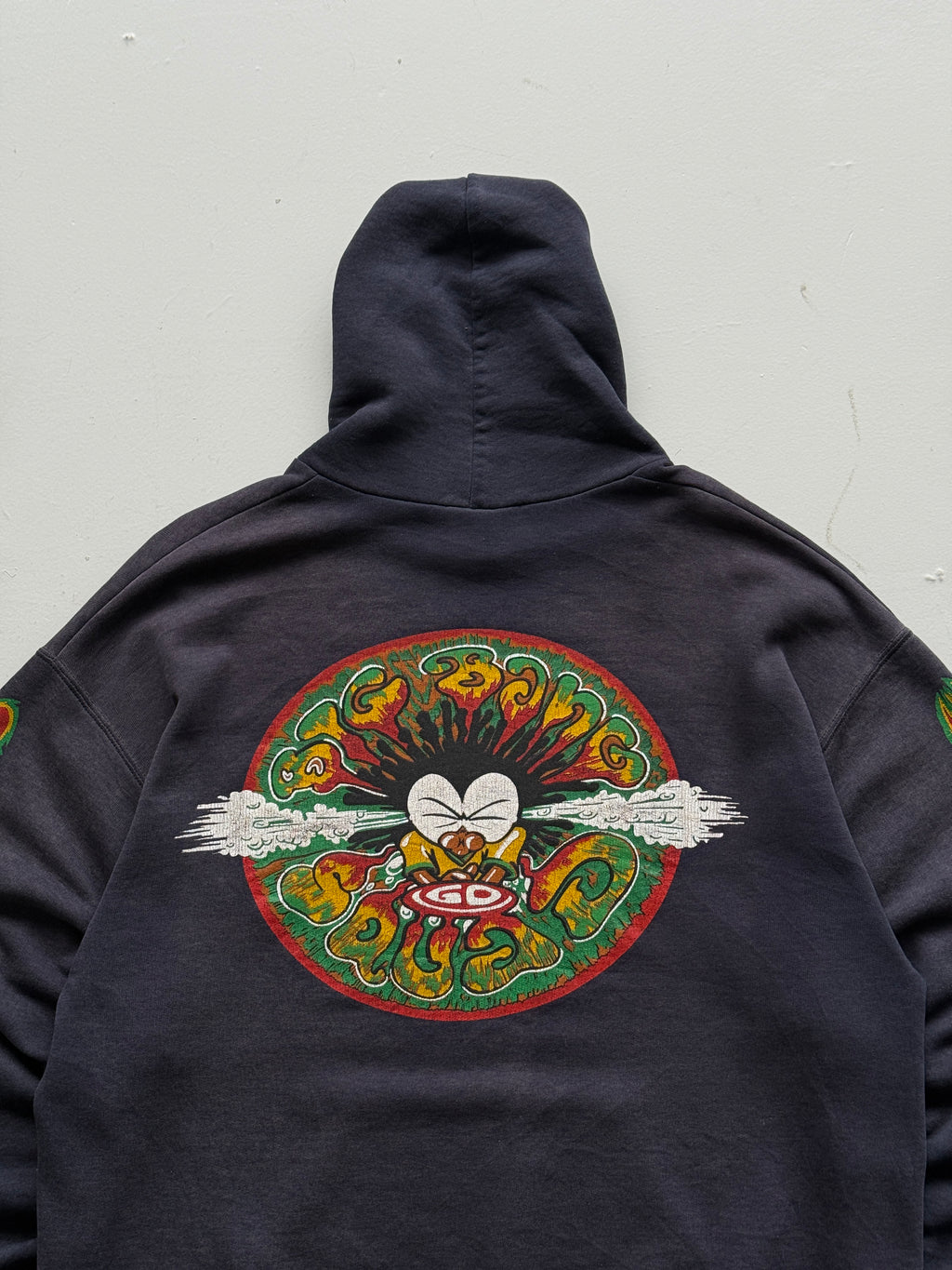 Big Bang Faded Graphic 90's Vintage Hoodie - XL