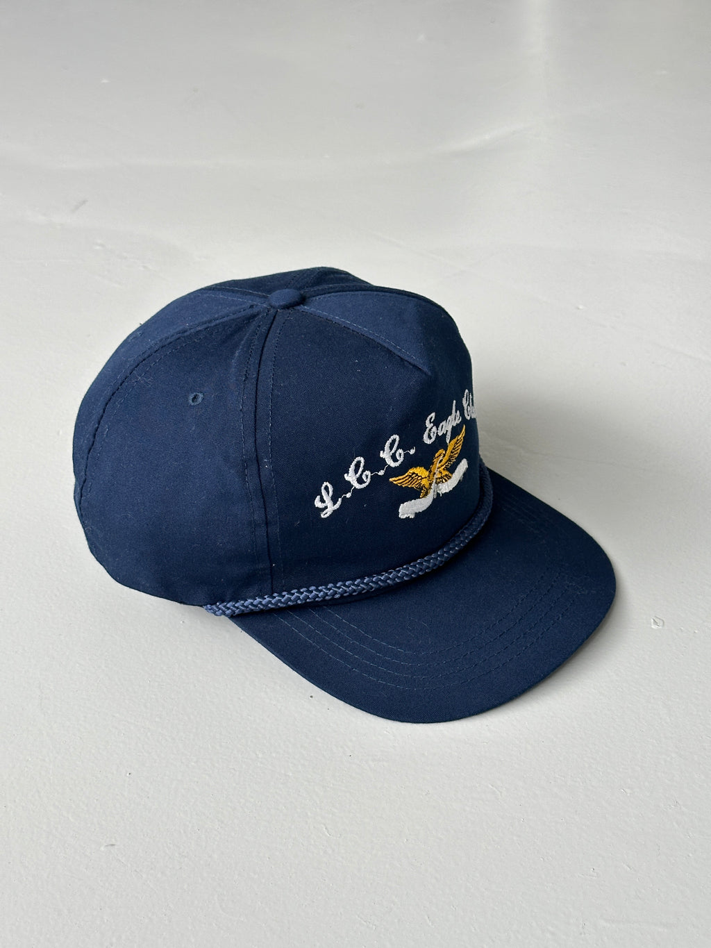 Navy L.C.C. Eagle Club 90's Vintage SnapBack Trucker Cap