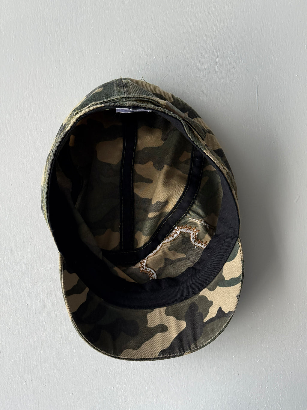Camo Skate / Surf Y2K Cadet Cap Military Style 00's Grunge Aesthetic