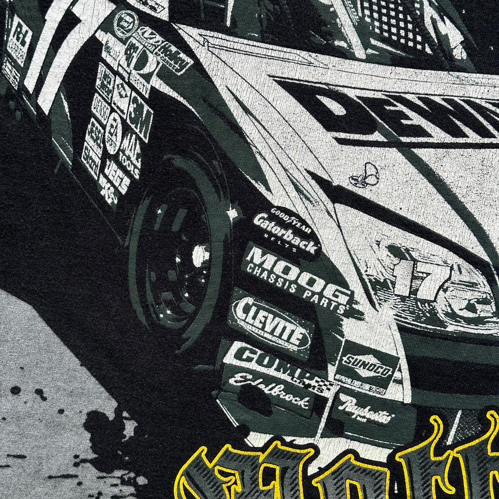 Black Nascar Y2K Tribal Vintage T-shirt - 2XL