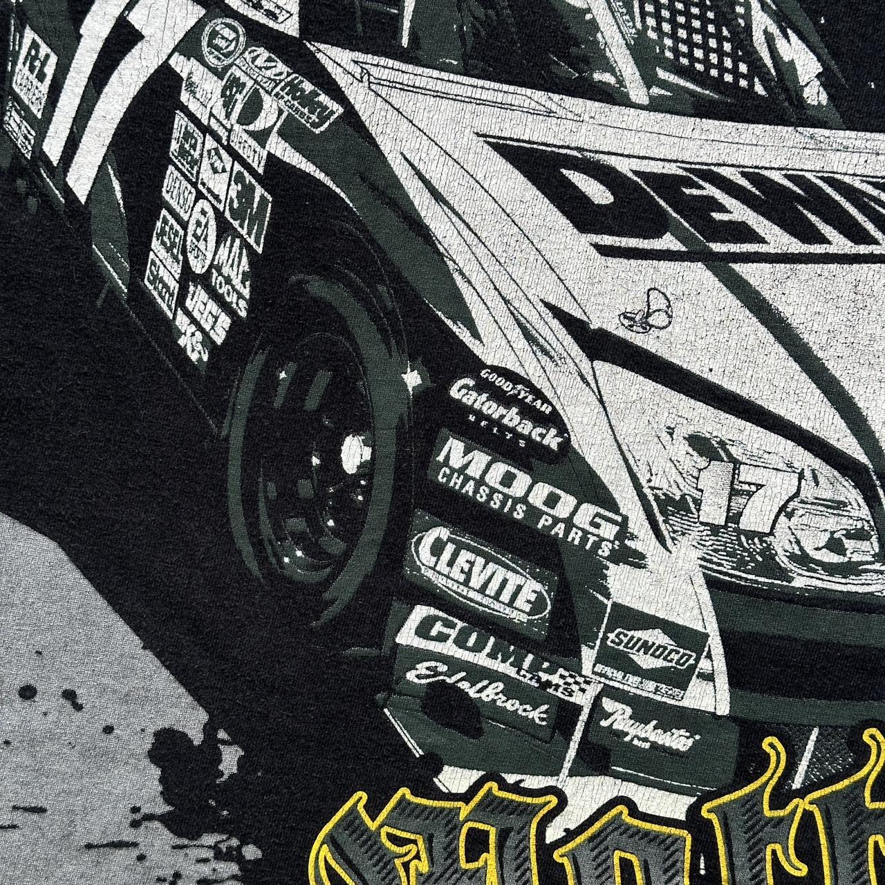 Black Nascar Y2K Tribal Vintage T-shirt - 2XL