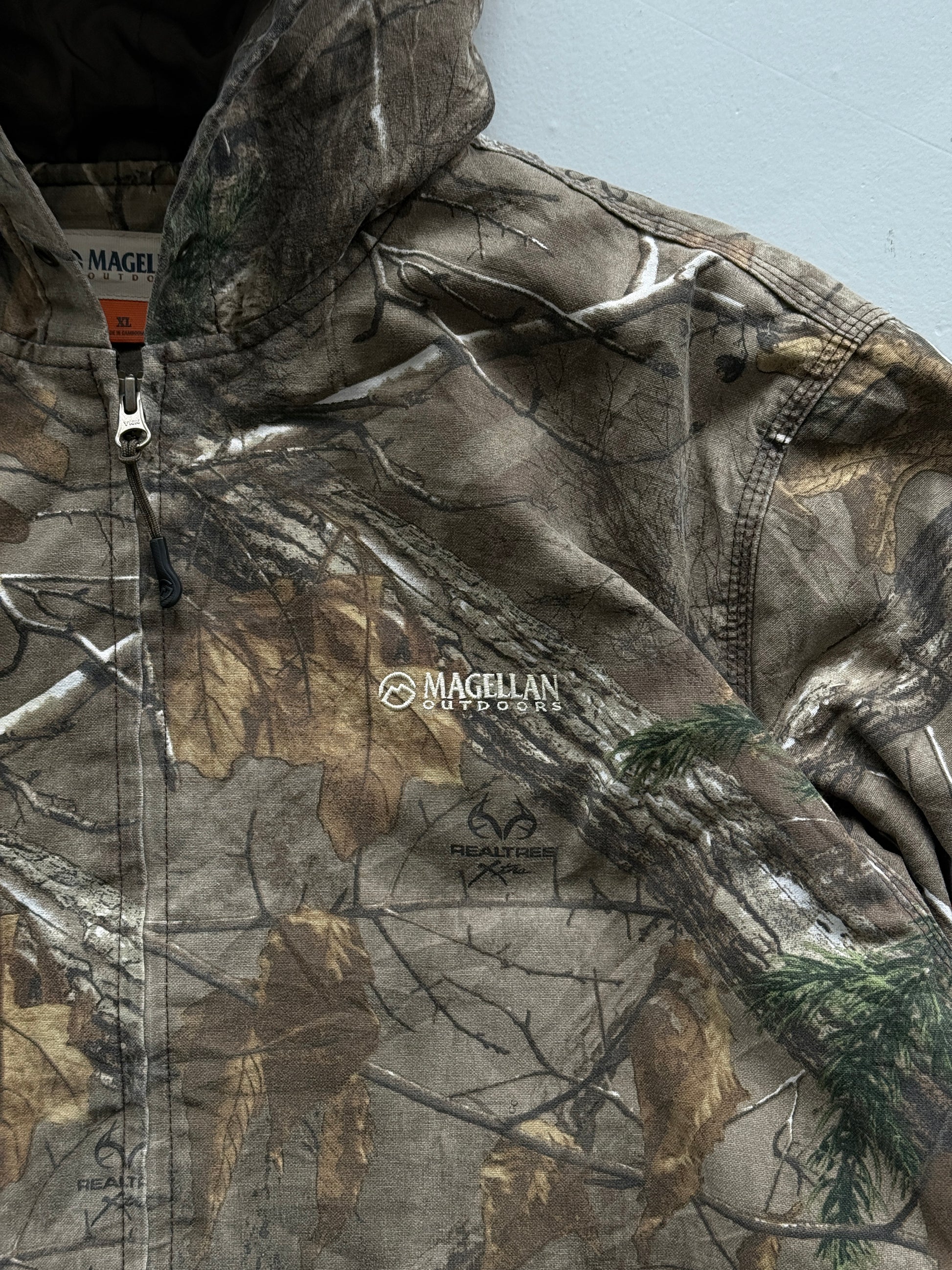 Green Magellan 00's Vintage Real Tree Camo Active Jacket - XL