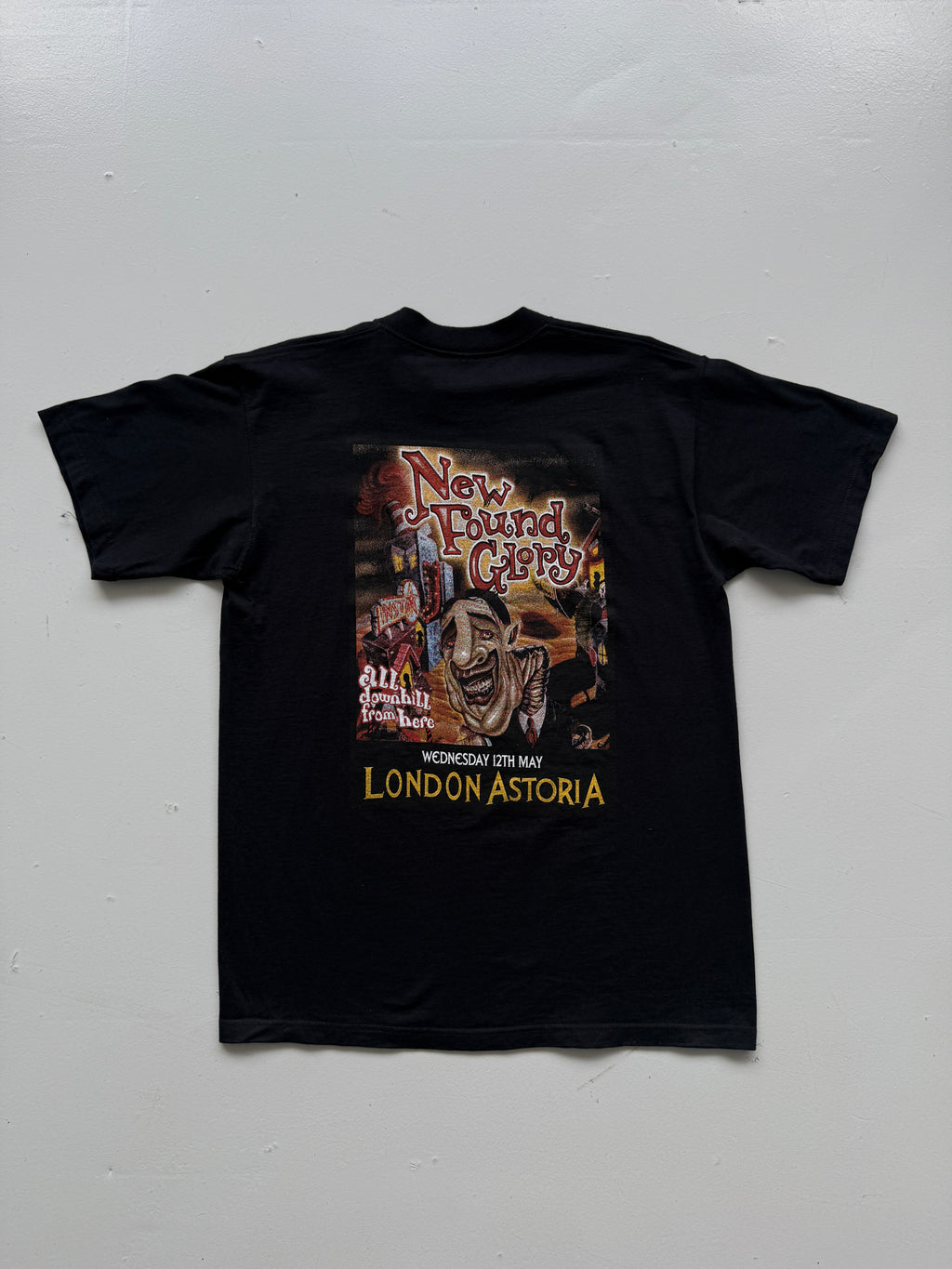 Black New Found Glory London Astoria 2000's Vintage Tour Graphic T-Shirt - Large