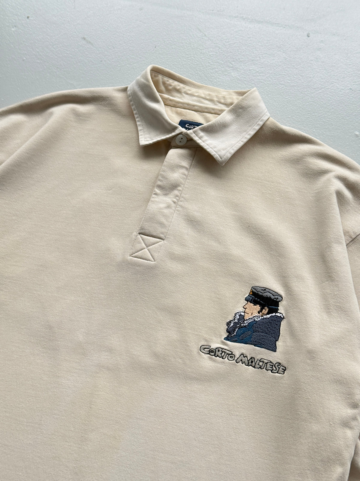 Corto Maltese Studio Aventures 90's Vintage Rugby Polo Shirt - Large