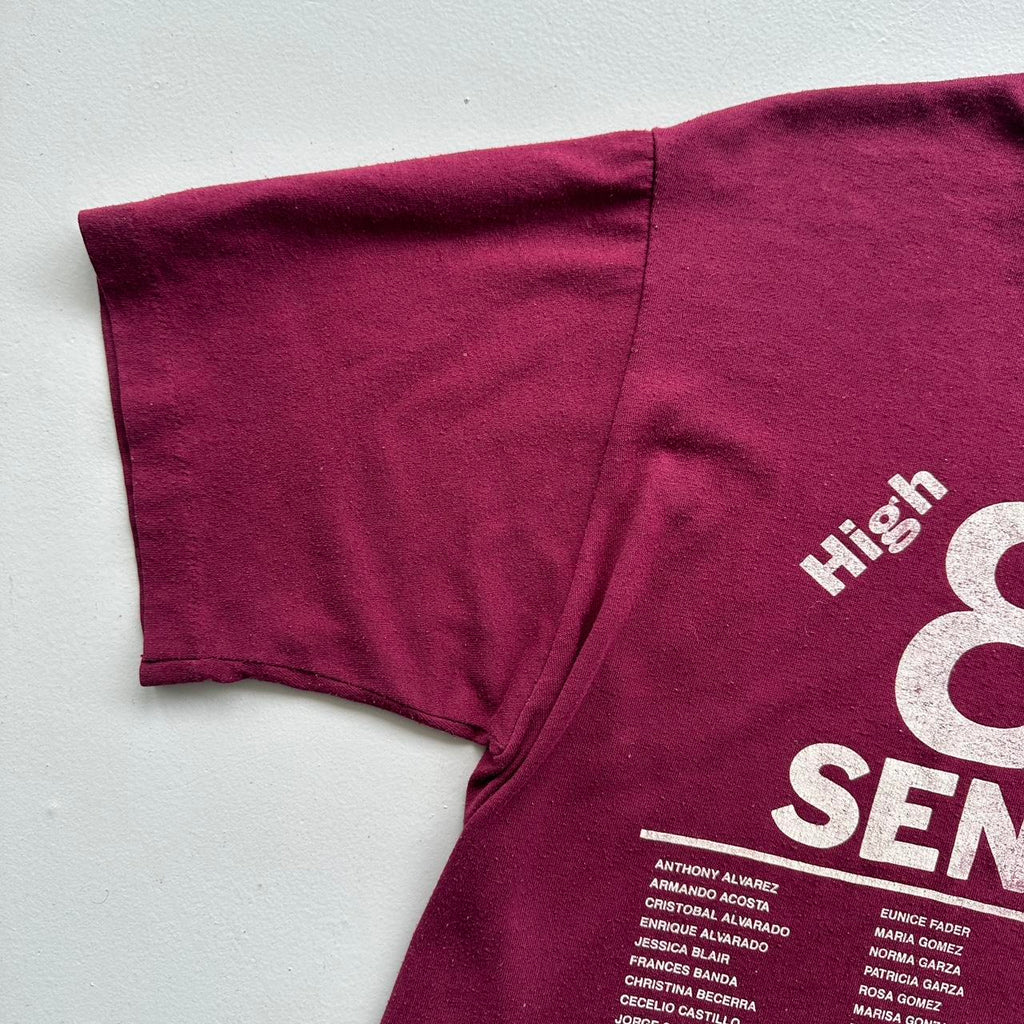 High School Seniors 1989 80s Vintage T-shirt - Medium