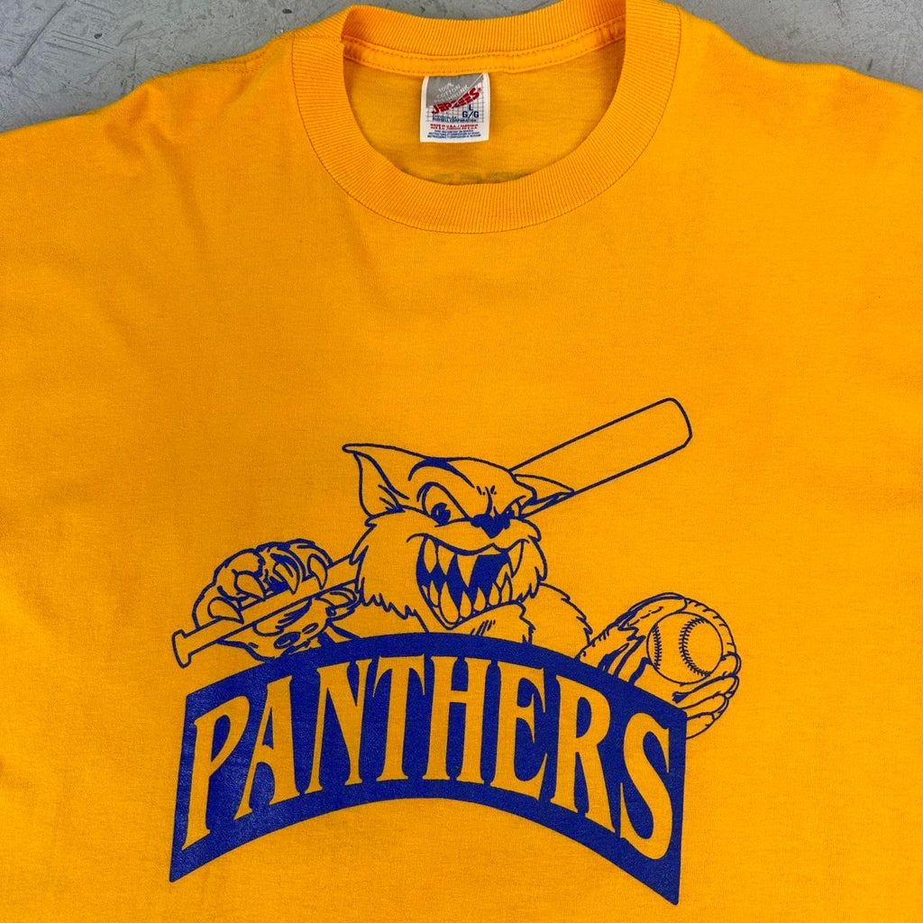 Panthers Yellow 90s vintage T-shirt - Large