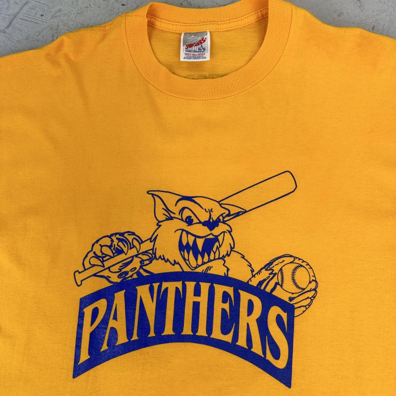 Panthers Yellow 90s vintage T-shirt - Large
