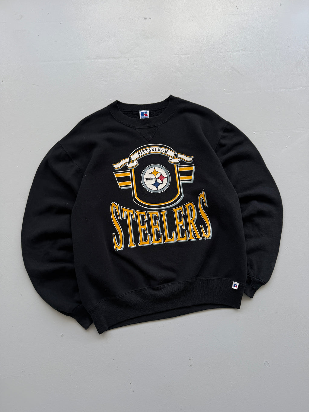 Russell Athletic Pittsburgh Steelers 90's Vintage NFL Sweatshirt - Small