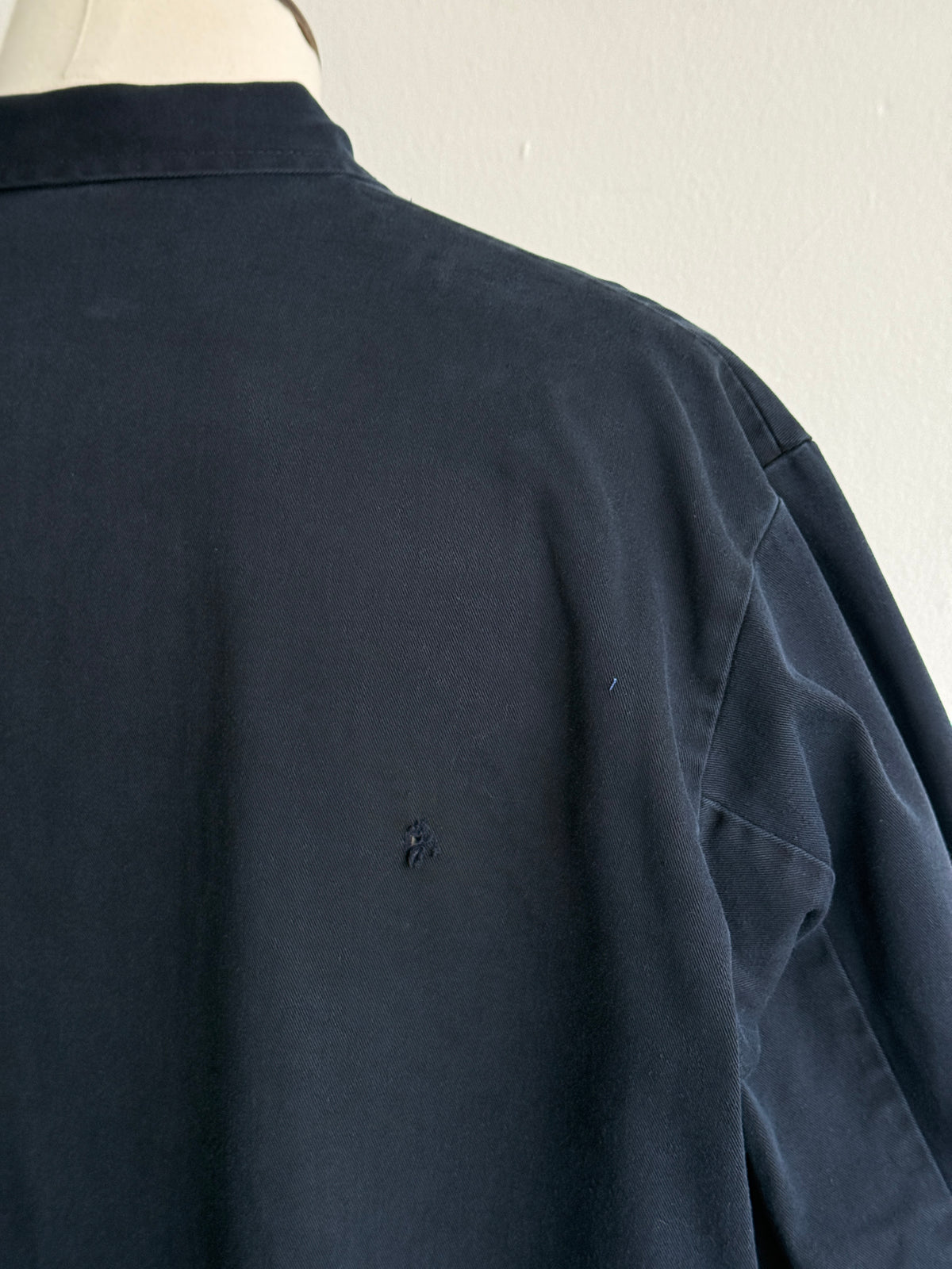Thrashed Black French 90's Vintage Workwear Chore Jacket CH532 - XL