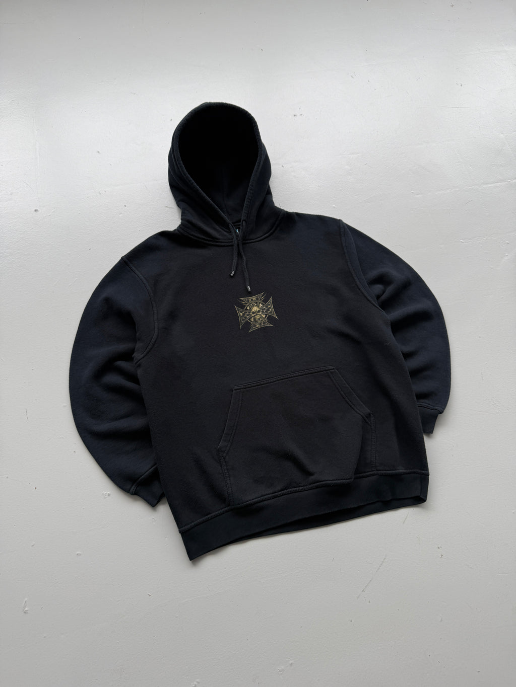 American Choppers Iron Cross Skull Y2K Vintage Hoodie - Large