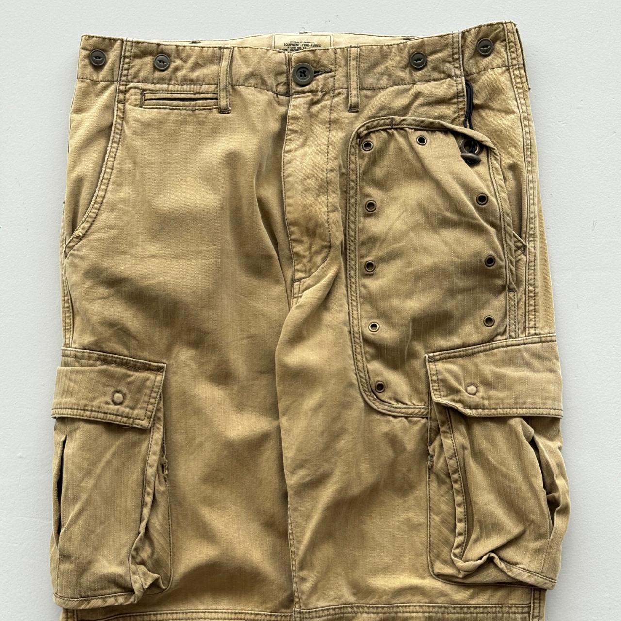 Khaki Avirex Cotton 90's Vintage Cargo's - 33” x 31”