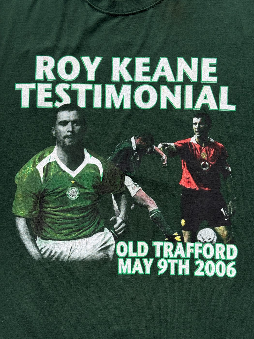 Roy Keane Testimonial Manchester United v Celtic Old Trafford 2006 Vintage T-Shi