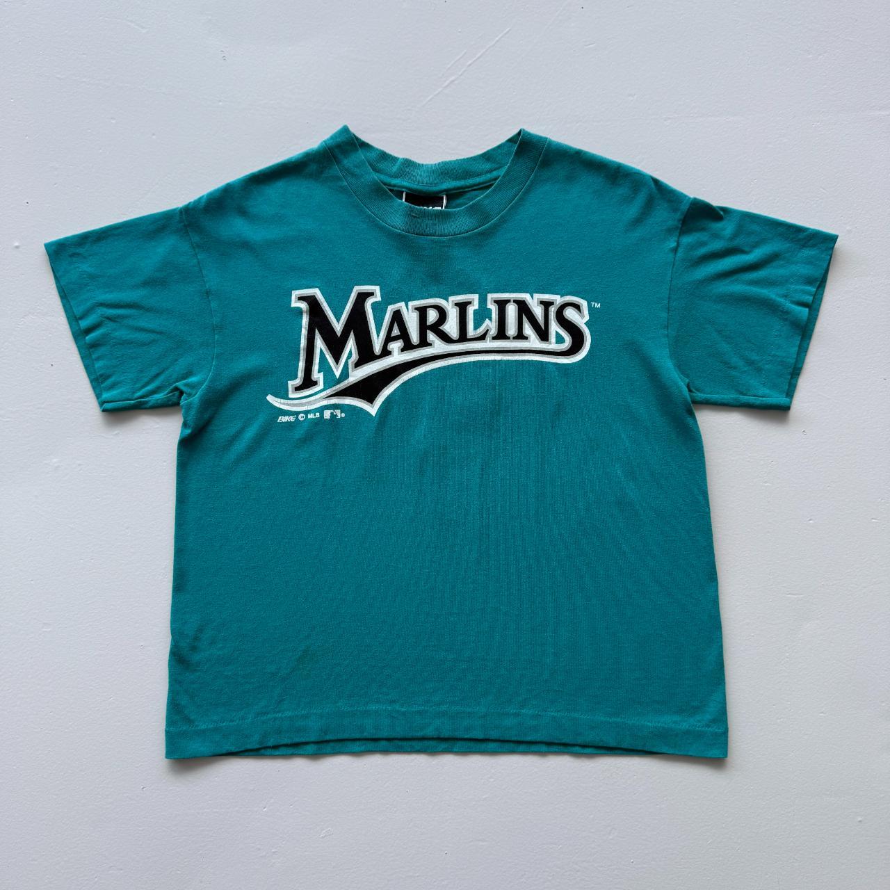 Blue Florida Marlins 90s Vintage Baby T-shirt - Size 8