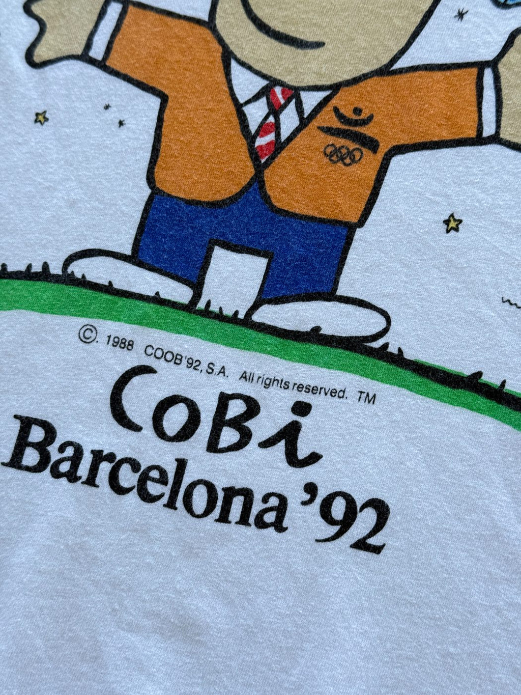Cobi Barcelona '92 Olympics Vintage T-Shirt - XL