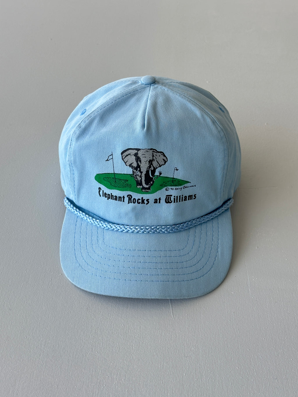 Light Blue Elephant Rocks at Williams Golf 90's Vintage SnapBack Trucker Cap
